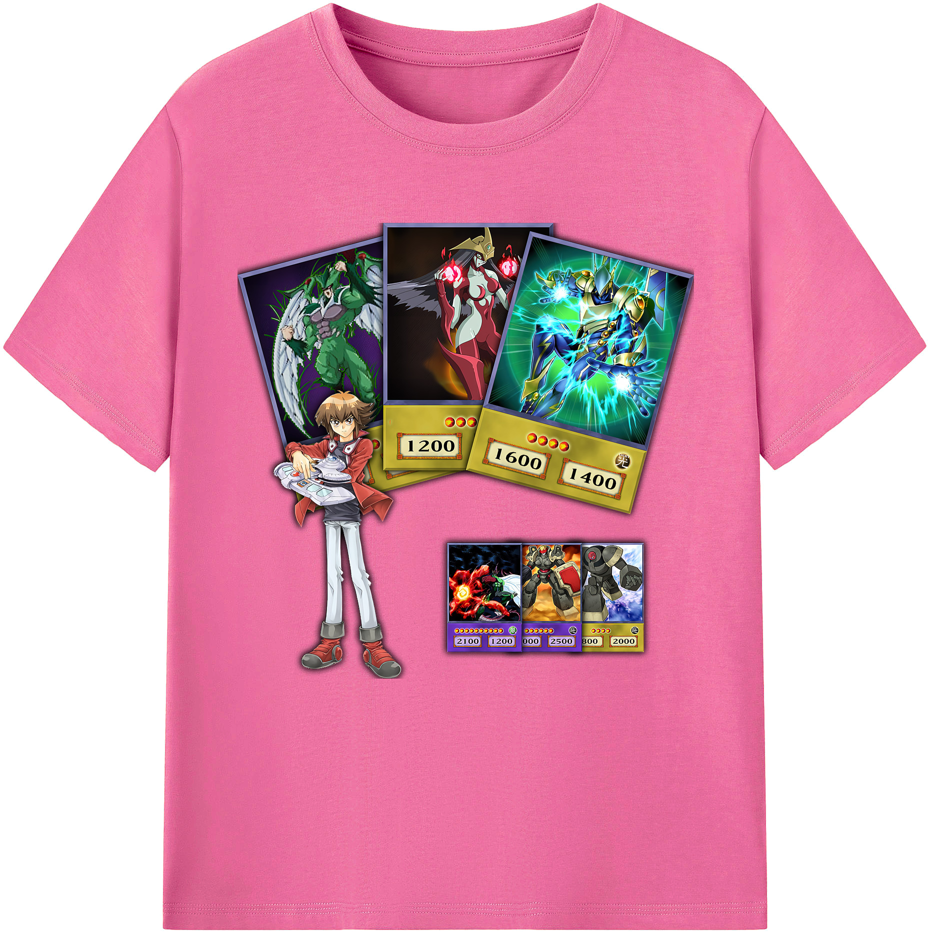 （画像用） 遊☆戯☆王 Yu-Gi-Oh! レディースカジュアルプリントTシャツ（綿100％）